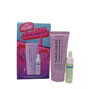 Tanologist Daily Glow Tanning Lotion and Drops Set - Purple and White